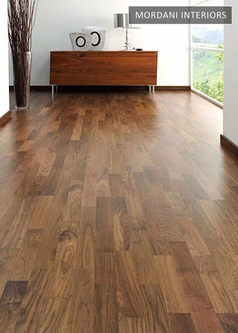 Patchwood Walnut Brown Spc Wooden Flooring